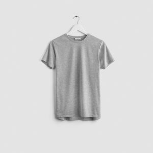 Camiseta gris jaspe hombre