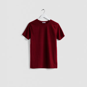 Camiseta rojo burdeos hombre